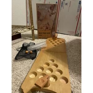 Refinery & Co Wooden Beer Pong set